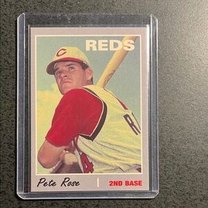 Pete Rose, Reds ‘65,Season Card- near mint